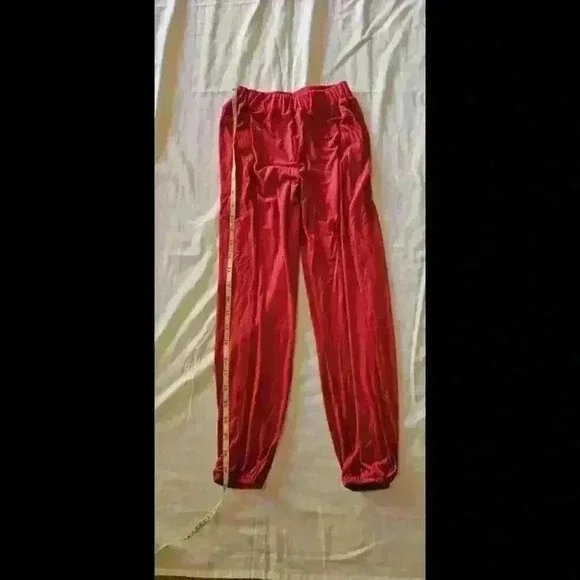 Comfortable Stretchy Red Lounge Pants - Picture 5 of 7